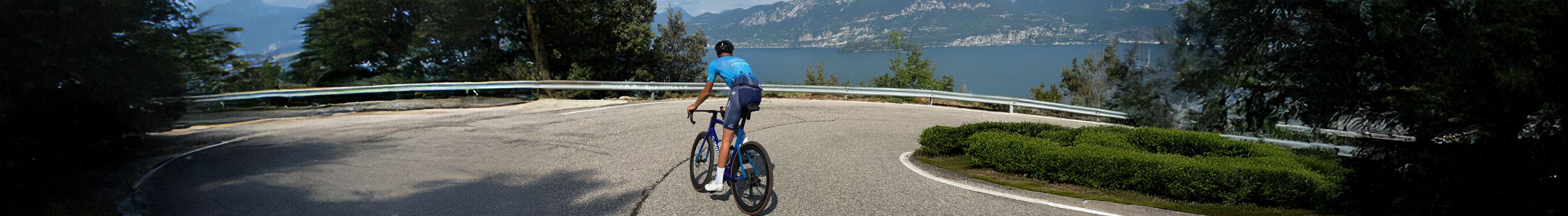 Racefiets in een bocht